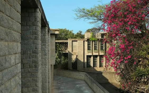 IIM campus at sunset