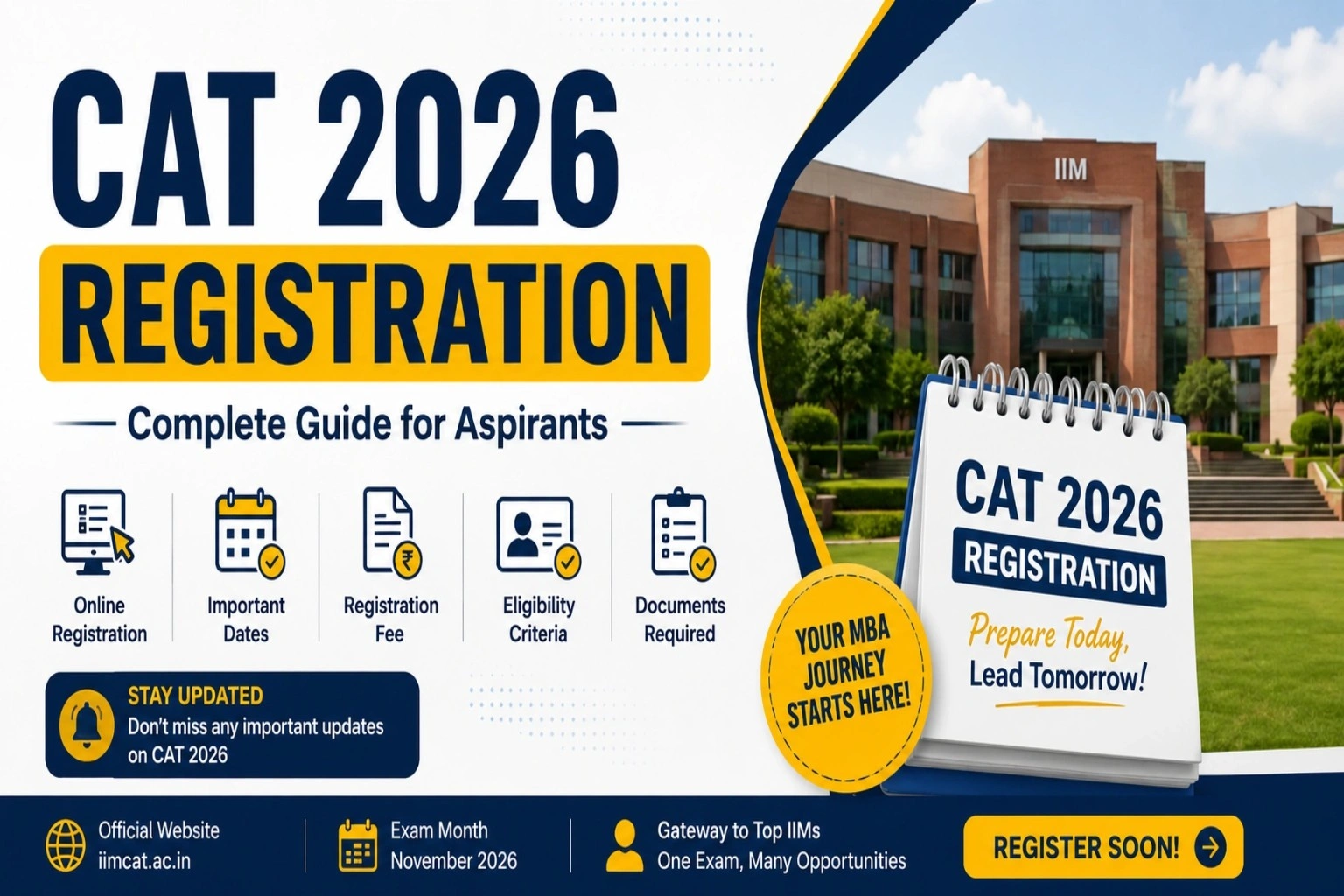CAT 2026 Registration, Exam Date, Syllabus & Full Preparation Guide