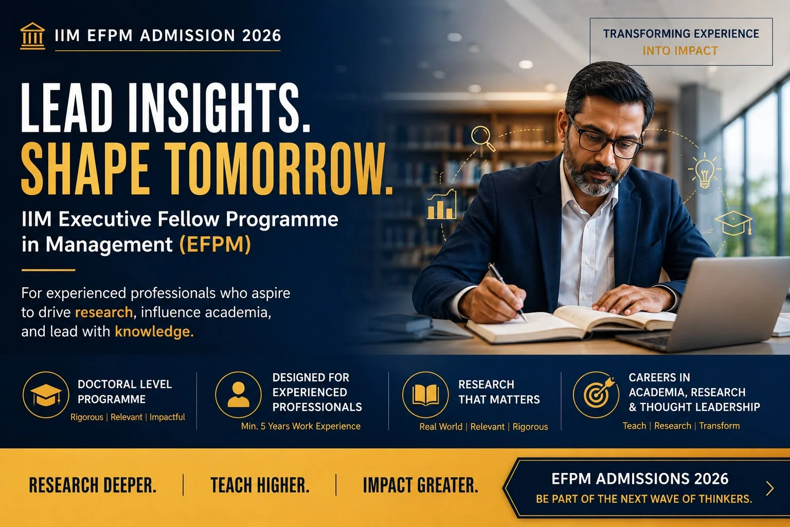 Executive Fellow Programme in Management (EFPM) Admission 2026