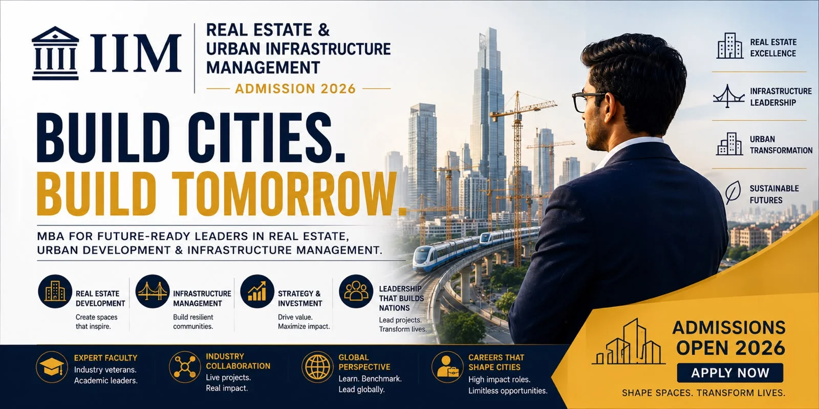 PGP in Real Estate and Urban Infrastructure Management Admission 2026