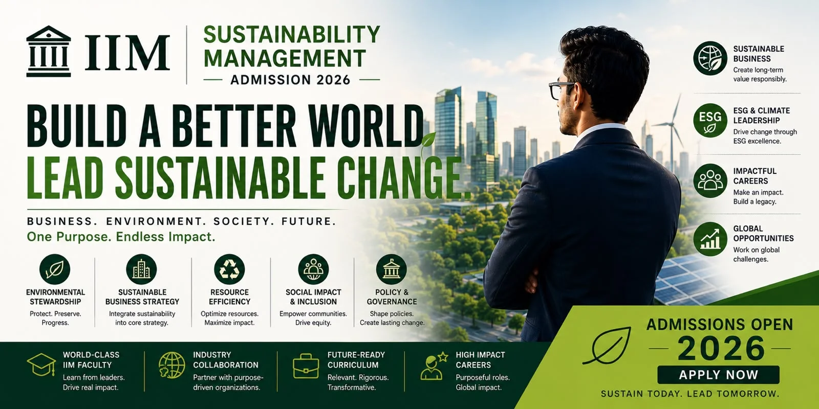PGP in Sustainability Management Admission 2026